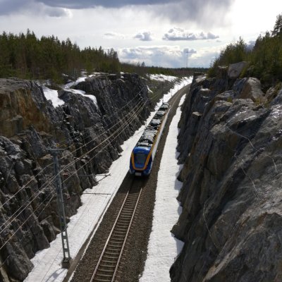 Tåg på Bottniabanan